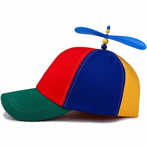 Kitwinner Unisex Baseball Cap, Colorful Adjustable Cute Baseball Helicopter Propeller Hat Snapback Hat For School Girl Boy  thumb #2