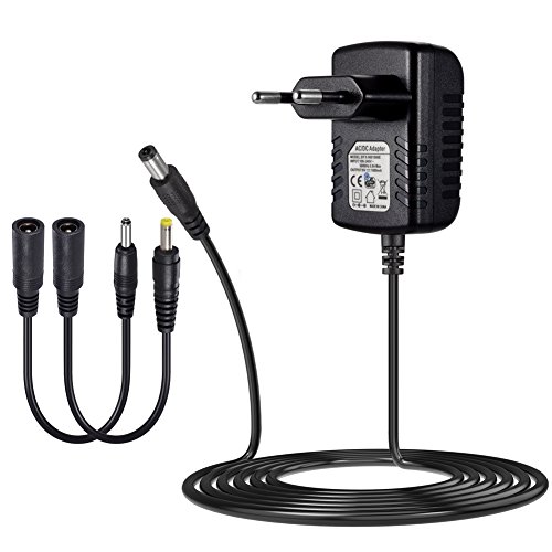 SoulBay 6V 1A Adaptador de CA Cargador de la fuente de alimentación para el monitor de presión arterial Omron, columpio eléctrico para bebés - 150 cm, certificado por CE TÜV GS, ahorro de baterías