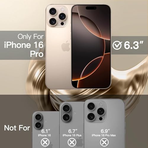 VONZEE Electroplated Transparent Clear Transparent Cover for iPhone 16 Pro, TPU Cover, Full Body & Individual Camera Protection for Each Lens Bumper Cases for Men & Women (Grey) 2 41IuWUMtDCL