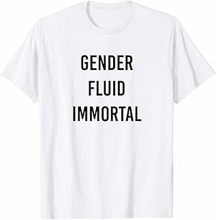 VidiAmazing Clothing Gender Fluid Immortal Funny Queer Non-Binary Pride T-Shirt 5755 ds5366 T-Shirt