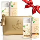 PACK 2 CREMAS BABA DE CARACOL 100 ml + NECESER DORADO | Crema Hidratante Facial Mujer/Hombre con Baba de Caracol y Ácido Hialurónico Antiedad, Antiarrugas y Luminosidad para Cara y Contorno de Ojos