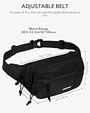 WATERFLY Bauchtasche Gürteltasche Herren Damen: Sportlich Hüfttasche Stylisch Fanny Waist Pack Klein Festival Bumbag MTB Hipbag Gassi Bum Bauchbeutel Unisex Hip Bag für Sport Hundetraining
