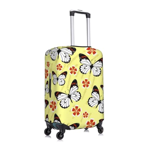 Beautiful Butterfly Travel Luggage Cover Suitcase Protector Bag,Double-Sided Printed Fits 18-32 Inch Luggage,Baggage Covers For Kid And Adult,Small3