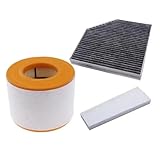 Air Filter Cabin Filter Compatible With Audi A6 C7 Avant 2011-2019 1.8T 2.0T/A7 Sportback 2015-2019