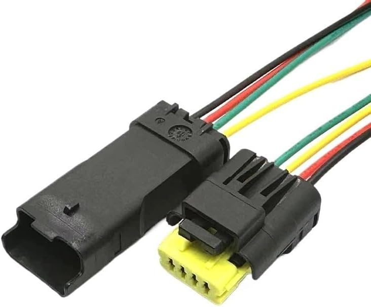 car connectors 1 Set 4 Pin 211PC042S4021 Car Fuel Pump Plug 211PL042S0049 Intake Pressure se/n*/SOR Tail Light Connector for(Brown,10 Sets)