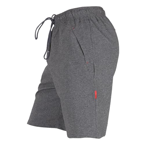 Shorts de algodón para hombre con bolsillos y cintura elástica miniatura 1