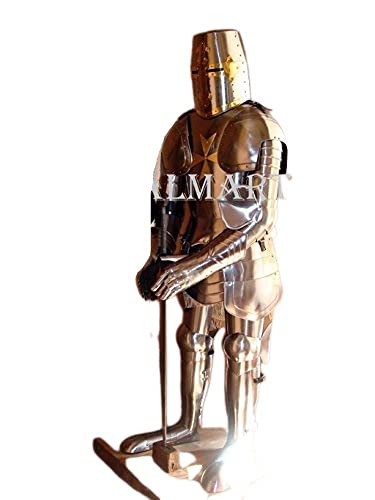 Templar Knight Suit of Armor Plate Armour Wearable Combat Body 15th Century