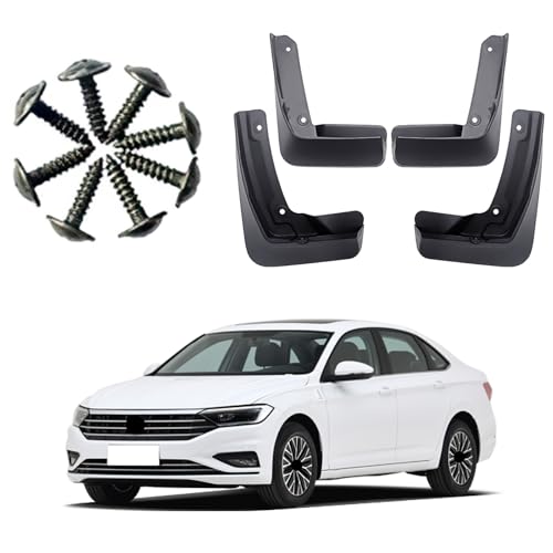 Image of Mud Flaps Splash Guards Fit for Volkswagen Jetta(2018-2022),Tire mud Guard,No Drilling Fender Flares,Anti Splash Sewage Mud,Front and Rear Wheel fenders,Vehicle Sediment Protection,4PCS