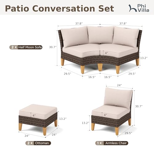Luxury Patio Conversation Set Wicker