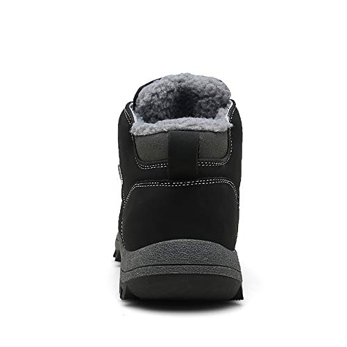 JITUUE Waterproof Snow Boots for Men Hiking Non Slip Work Shoes Outdoor Mid Lace Up Ankle Booties …3