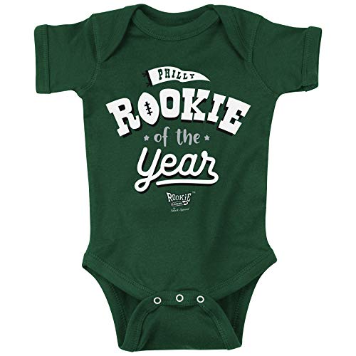 Philadelphia Football Fans. Rookie of The Year Green Onesie (6 Month)
