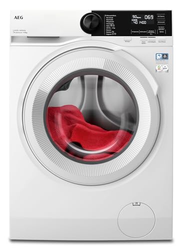 AEG Waschmaschine, Serie 6000 ProSense Mengenautomatik, 10 kg, Leise, Nachlegefunktion, Kindersicherung, Schontrommel, Vollwasserschutz, Leichtbügeln-Option, 1400 U/min, LR6A65400