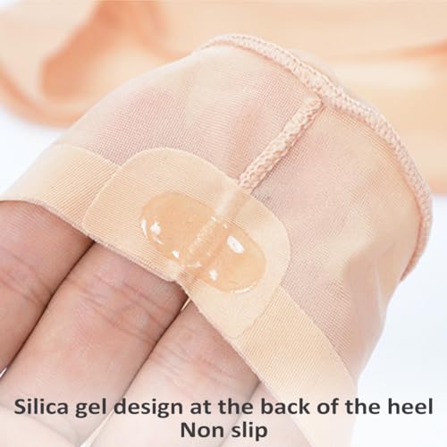 SUE&JOE Women's No Show Socks Ultra Low Cut Liner Socks Non Slip Nylon Invisible Hidden Socks for Flats4