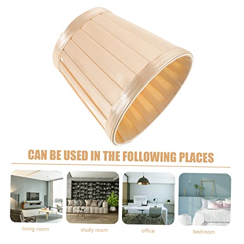 Image of Cloth Lampshade for Ceiling and Wall Lights Vintage Barrel Design Easy to Install for Home Hotel Living Room and Study