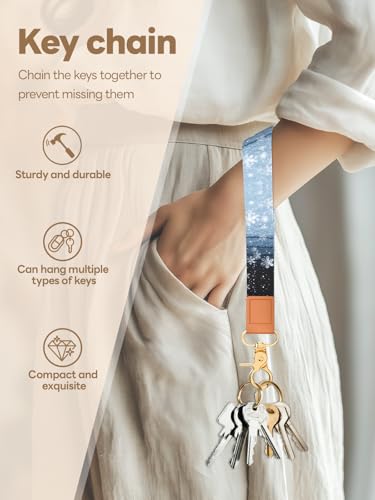 Image of Wristlet Keychain for Women and Men, Key Chain Holder, Wrist Lanyard for Keys