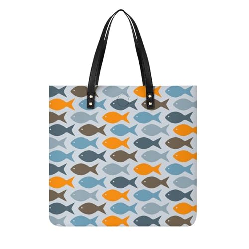 Sac à main pour femmes et grand tote bag de voyage poisson