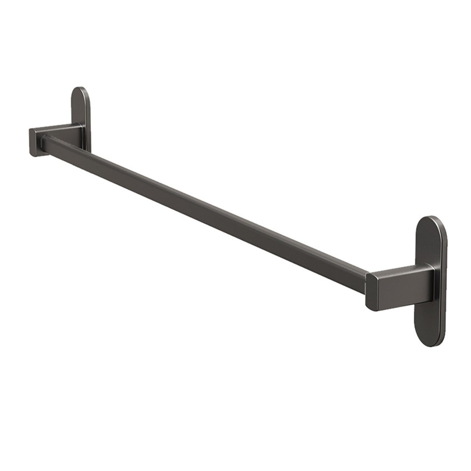 Cryfokt Uchwyt na Pantofle Montowany na ścianie Stylowy, Aluminiowy Organizer na Buty łazienkowe do Małych łazienek Szary (L)
