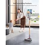 Cordless Vacuum Cleaner, 550W 45KPA 60 Mins Runtime Self-Standing Vacuum Cleaners for Home, Stick Vacuum with Charging Dock Station Removable Battery, Handheld Vacuum for Pet Hair/Carpet/Floor - Image 4