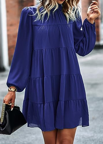 Image of KIRUNDO Women's 2026 Fall Long Sleeve Baby Doll Dresses