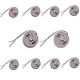 V TELESKY 10Pcs Mini Electric Motor 1.5V 3V 6V Small Micro DC Generator Motor 7000rpm with Wire for DIY Toys Wind Turbine Generator