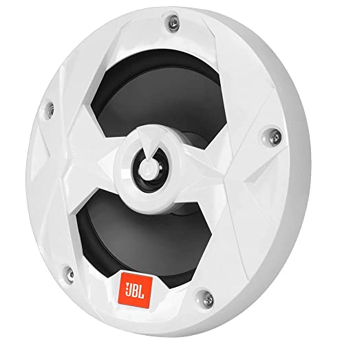 JBL - Marine Series 6-1/2” (160mm) two-way audio multi-element speaker with RGB lighting 75W – White