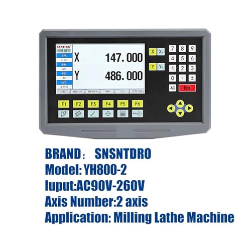 Kit de encoder lineal y pantalla digital LCD 2 ejes miniatura 4