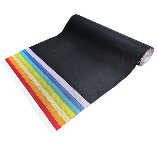 9Pcs 55.9x16 Inches Bookbinding Cloth - Fabric for Adult Custom Bookbinding Projects (9 Colors)