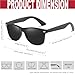 KANASTAL Polarized Sunglasses for Men Women with UV400 Protection Square Classic Sun Glasses Fashion Trendy Shades Cosplay Accessories Black