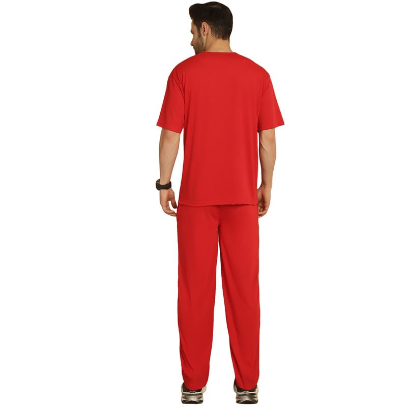 Image of Mack Jonney Printed Round Neck Cotton Oversize Half sleeves Co-ord set Tracksuit For Men-P-MACK52845
