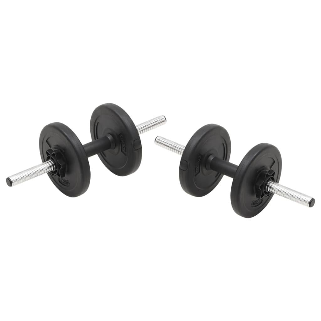 Zestaw hantli i drążków 30 kg z chromowanej stali, różne ciężary 4 x 2,5 kg i 6 x 1,25 z zamkami gwiazdkowymi do treningu klatki piersiowej, bicepsów, tricepsów i pleców.