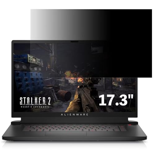 DELL ALIENWARE M17 R5 17.3インチ 16:9 対応 覗き見防止 フィルター プライバシーフィルター パソコンPC モニター 液晶保護フィルム ブルーライトカット 反射防止 パソコン セキュリティーのぞき見防止 両面使用可能 反射防止