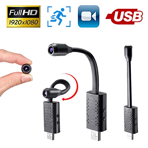 Smallest Spy Hidden Camera,Rettru Mini HD 1080P Portable USB Small Micro Covert Nanny