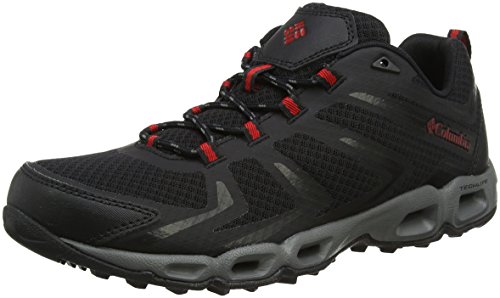 Columbia Ventralia 3 Low, Zapatillas de Senderismo para Hombre, Negro (Black/Mountain Red...