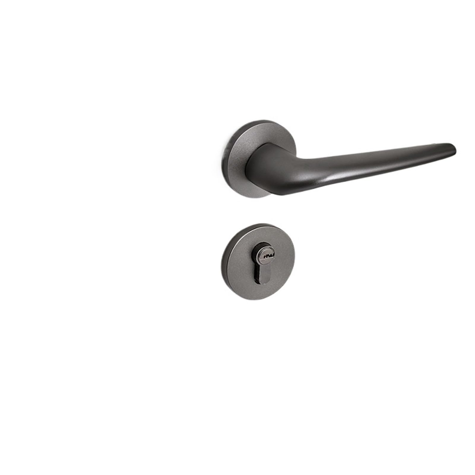 NYRXRYTCA Gray Door Lock Indoor Bedroom Door Lock Bathroom Wooden Door Handle Simple Split Lock Magnetic Silent Lock(E magnetic silent)