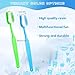 Ceonam 2 Pack 15.75x1.57 Inches Giant Toothbrush Props, Oversized Gag Novelty Bath Brushes, Huge Comedy Item for Costume Accessory, Photo Shoots, Party Favors, Pet Grooming, Green and Blue