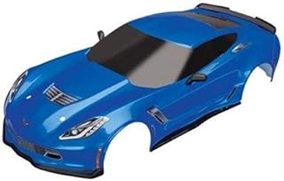 Traxxas 8386X - Body, Chevrolet Corvette Z06, Blue (Painted, Decals Applied)