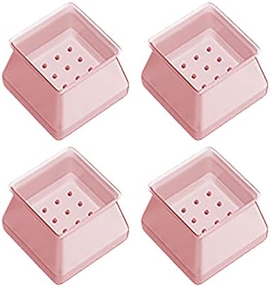SOOTOP 4pcs Silicone Chair Leg Caps Feet Pads Furniture Table Covers Floor Multi Color Scratches Protectors for 30MM Legs (Pink, S)