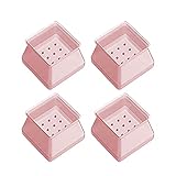SOOTOP 4pcs Silicone Chair Leg Caps Feet Pads Furniture Table Covers Floor Multi Color Scratches Pro