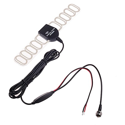 Coche Tipo F Enchufe Sintonizador de TV Antena Aérea Interior Exterior Señal impermeable Amplificador de potencia Amplificador de señal para radio de coche Unidades principales Estéreos de HitCar Cover