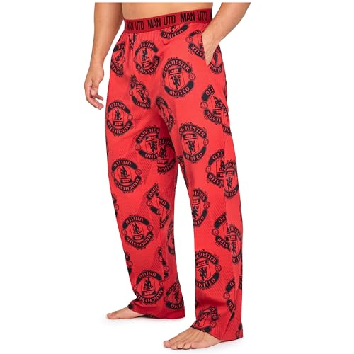 Manchester United F.C. Men's Cotton Pajama Pants - Man United Gifts