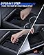 LANTU 3 Pcs Zubehör für Tesla Model 3 2024-2025 Mittelkonsole Organizer, Silikon Organizer Tray und Armlehne Aufbewahrungsbox (Beflockung)