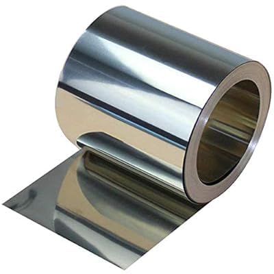 Stainless Steel Sheet Foil Sheet Roll (350mm width x 1500mm long x THK 0.1mm) SS 304 GRADE Shim Sheet (350 mmm x 5foot long x 0.1 mm) shims FLAT PLATE-image-35
