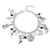Anlive The Phantom of The Opera Bracelet Broadway Musicals Phantom Jewelry for Fans (Silver)