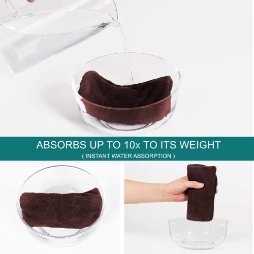 Image of Sassoon Venir Microfiber Hair Wrap Towel for Women, Pack of 2 with Smooth Texture Super Absorbent Quick Dry Hair Turban for Drying Hair(Any 2 Random Colors Will Come)