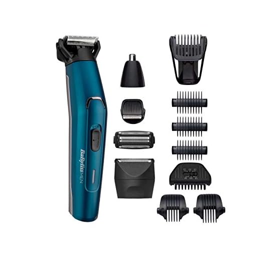 BaByliss MT890E Japanese Steel 12-1 Multitrimmer MT890E mit 12 Aufsätzen für Gesicht und Körper, wasserdicht, Kurzaufladung