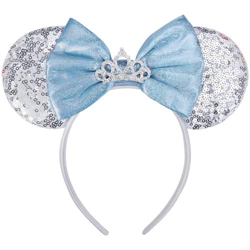 UNSPAZ Shiny Headband for Women Kids Sequin Headband Party Cosplay Costumes Accessories