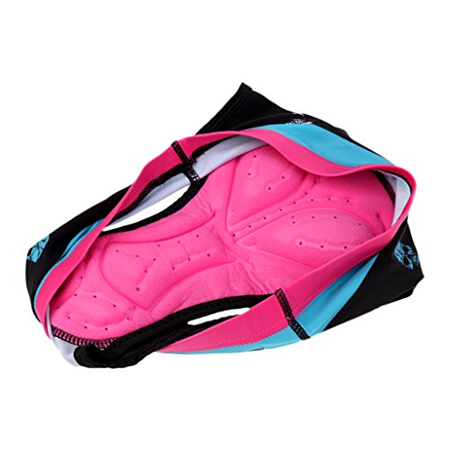 gazechimp 2pcs Mulheres Moda Underwear Gel Acolchoado Bicicleta Equitação Shorts Calças Briefs