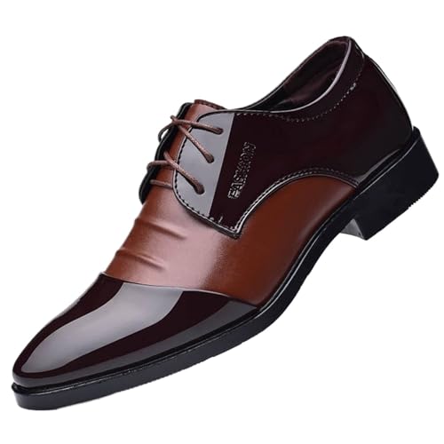 Dress Shoes for Men Men's Classic Patent Leather Dress Shoes for Office Formal Spring Autumn Footwear