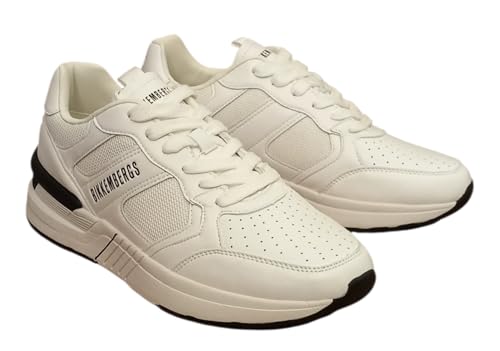 Bikkembergs, 16210/CP, Chaussures Baskets Mode Casual Chaussures, Blanc, 41 EU