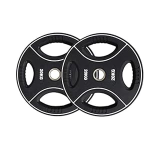 Bumper Weight Plates Olympic Plates Environmentally Friendly and Tasteless PU Coated Iron, for Weightlifting Bodybuilding, 2” Hole